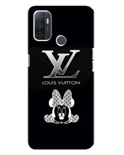 Чехол для OPPO A32 с картинкой «LV и Минни Маус»
