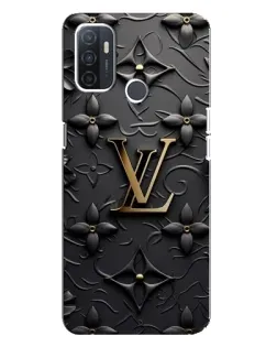 Чехол для OPPO A32 с картинкой «Кожаная текстура LV»