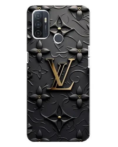 Чехол для OPPO A32 с картинкой «Кожаная текстура LV»