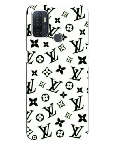 Чехол для OPPO A32 с картинкой «Монохромный хаос LV»