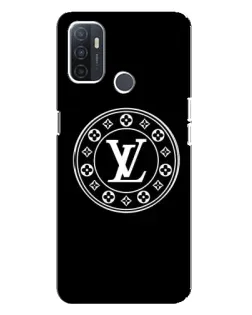 Чехол для OPPO A32 с картинкой «LV — печать стиля»