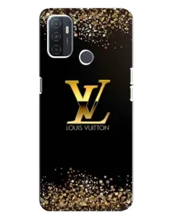Чехол для OPPO A32 с картинкой «LV — золотые искры»