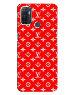 Чехол для OPPO A32 с картинкой «Яркий паттерн LV»