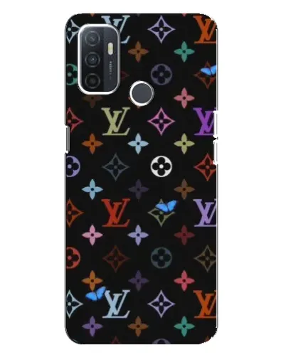 Чехол для OPPO A32 с картинкой «Цветная монограмма LV»