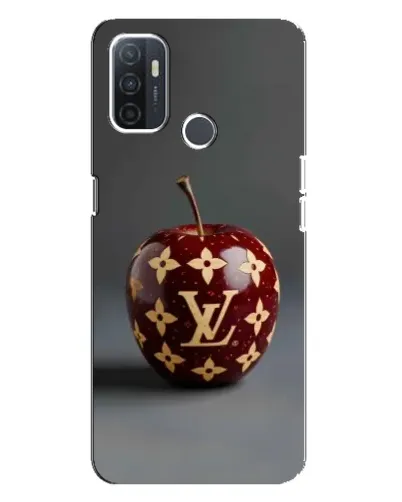 Чехол для OPPO A32 с картинкой «Красное яблоко LV»