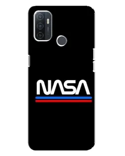 Чохол для OPPO A32 з картинкою «NASA — класика Red Blue»