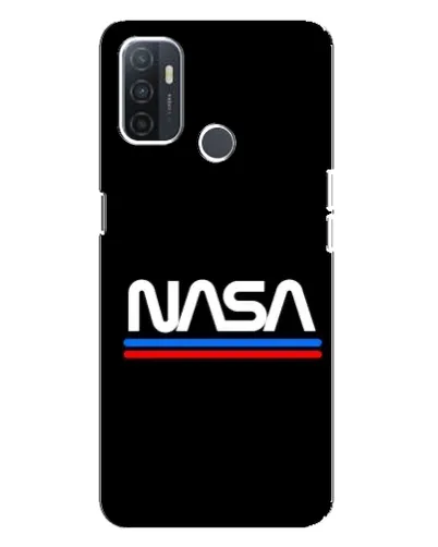 Чохол для OPPO A32 з картинкою «NASA — класика Red Blue» Чохол для OPPO A32 з картинкою «NASA — класика Red Blue»