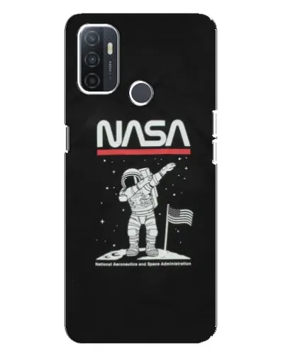 Чохол для OPPO A32 з картинкою «NASA — крокуємо по Місяцю» Чохол для OPPO A32 з картинкою «NASA — крокуємо по Місяцю»