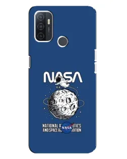 Чохол для OPPO A32 з картинкою «NASA — місячна місія»