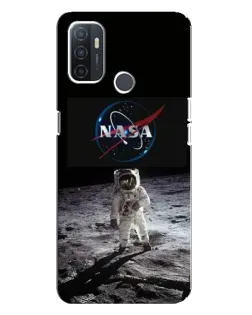 Чохол для OPPO A32 з картинкою «Астронавт на Місяці»