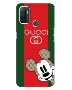 Чохол для OPPO A32 з картинкою «Gucci — смуги та Міккі» Чохол для OPPO A32 з картинкою «Gucci — смуги та Міккі»