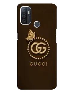 Чохол для OPPO A32 з картинкою «Gucci — золотий метелик» Чохол для OPPO A32 з картинкою «Gucci — золотий метелик»