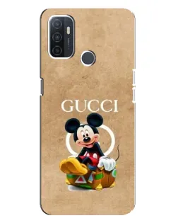 Чохол для OPPO A32 з картинкою «Міккі Маус Gucci — крафт» Чохол для OPPO A32 з картинкою «Міккі Маус Gucci — крафт»