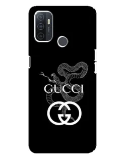 Чохол для OPPO A32 з картинкою «Gucci — срібна змія» Чохол для OPPO A32 з картинкою «Gucci — срібна змія»