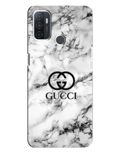 Чохол для OPPO A32 з картинкою «Gucci — мармуровий шик» Чохол для OPPO A32 з картинкою «Gucci — мармуровий шик»