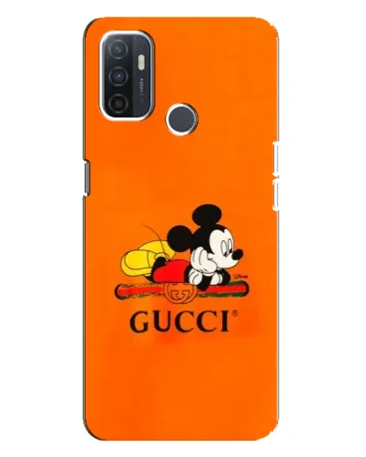 Чехол для OPPO A32 с картинкой «Микки Маус Gucci — оранж» Чехол для OPPO A32 с картинкой «Микки Маус Gucci — оранж»