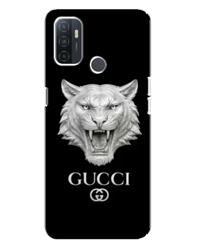 Чохол для OPPO A32 з картинкою «Gucci — срібний лев» Чохол для OPPO A32 з картинкою «Gucci — срібний лев»