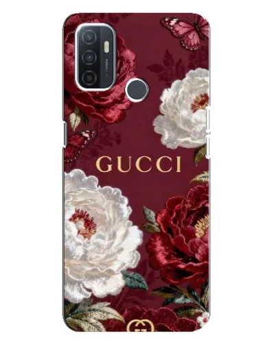 Чехол для OPPO A32 с картинкой «Gucci — бордовые розы» Чехол для OPPO A32 с картинкой «Gucci — бордовые розы»