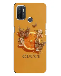 Чохол для OPPO A32 з картинкою «Gucci — золоті метелики» Чохол для OPPO A32 з картинкою «Gucci — золоті метелики»