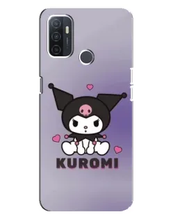 Чехол для OPPO A32 с картинкой «Kuromi — фиолетовый арт» Чехол для OPPO A32 с картинкой «Kuromi — фиолетовый арт»