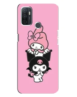 Чехол для OPPO A32 с картинкой «My Melody и Kuromi» Чехол для OPPO A32 с картинкой «My Melody и Kuromi»
