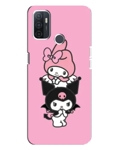 Чехол для OPPO A32 с картинкой «My Melody и Kuromi» Чехол для OPPO A32 с картинкой «My Melody и Kuromi»