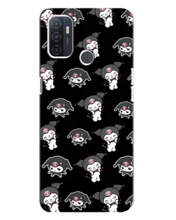 Чехол для OPPO A32 с картинкой «Черный паттерн Kuromi» Чехол для OPPO A32 с картинкой «Черный паттерн Kuromi»