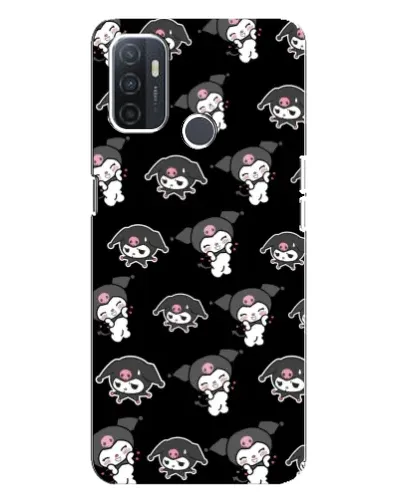 Чехол для OPPO A32 с картинкой «Черный паттерн Kuromi» Чехол для OPPO A32 с картинкой «Черный паттерн Kuromi»