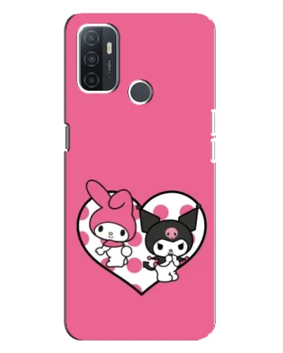 Чехол для OPPO A32 с картинкой «Kuromi и My Melody» Чехол для OPPO A32 с картинкой «Kuromi и My Melody»
