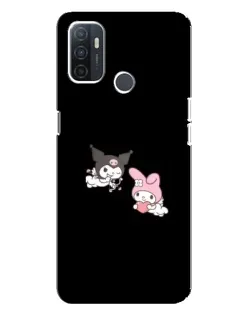 Чехол для OPPO A32 с картинкой «My Melody и Kuromi» Чехол для OPPO A32 с картинкой «My Melody и Kuromi»
