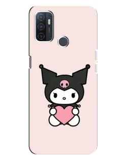 Чехол для OPPO A32 с картинкой «Kuromi и сердце» Чехол для OPPO A32 с картинкой «Kuromi и сердце»