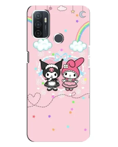 Чехол для OPPO A32 с картинкой «My Melody и Kuromi» Чехол для OPPO A32 с картинкой «My Melody и Kuromi»