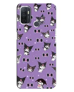 Чехол для OPPO A32 с картинкой «Kuromi — паттерн» Чехол для OPPO A32 с картинкой «Kuromi — паттерн»