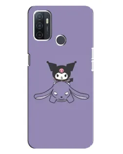 Чехол для OPPO A32 с картинкой «Kuromi на лиловом фоне» Чехол для OPPO A32 с картинкой «Kuromi на лиловом фоне»