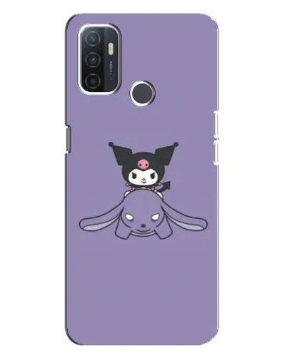 Чехол для OPPO A32 с картинкой «Kuromi на лиловом фоне» Чехол для OPPO A32 с картинкой «Kuromi на лиловом фоне»