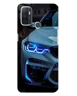 Чохол для OPPO A32 з картинкою «Погляд BMW з синіми фарами» Чохол для OPPO A32 з картинкою «Погляд BMW з синіми фарами»