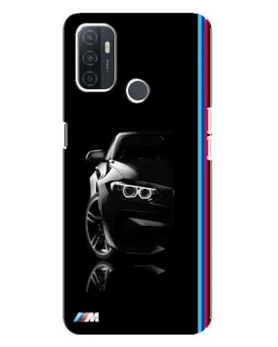 Чохол для OPPO A32 з картинкою «Силует BMW в темряві»