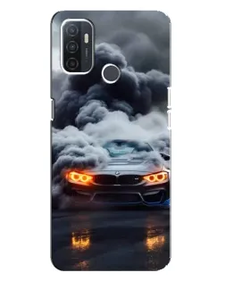 Чохол для OPPO A32 з картинкою «BMW у диму» Чохол для OPPO A32 з картинкою «BMW у диму»