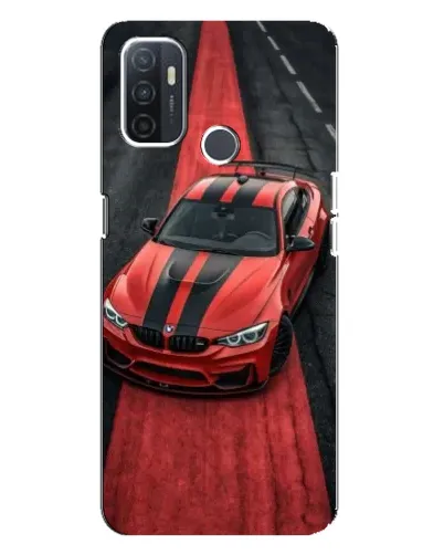 Чохол для OPPO A32 з картинкою «BMW на червоній доріжці»