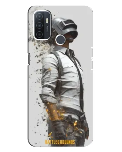 Чохол для OPPO A32 з картинкою «PUBG — боєць у пилу»