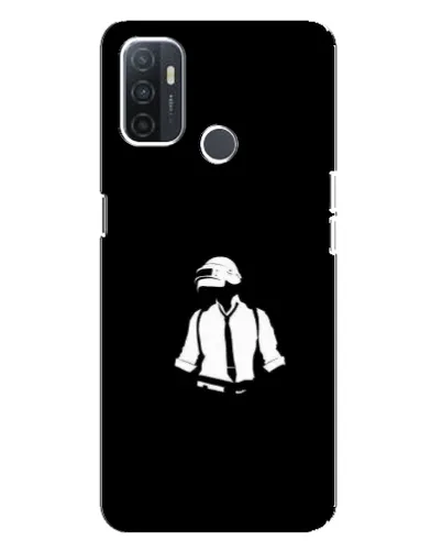 Чохол для OPPO A32 з картинкою «PUBG — білий шолом»