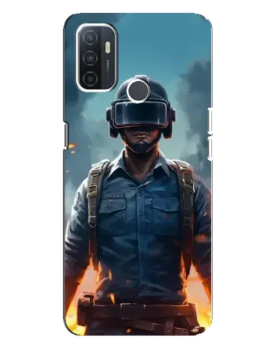 Чохол для OPPO A32 з картинкою «PUBG — реалістичний герой»