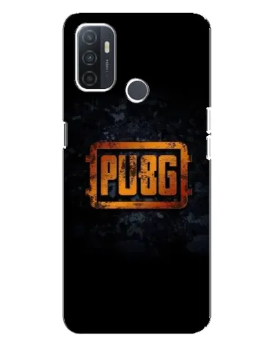 Чохол для OPPO A32 з картинкою «PUBG — золотий логотип»