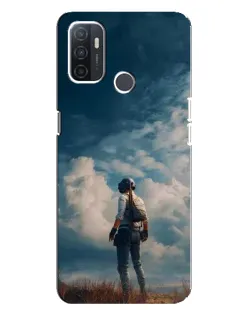 Чохол для OPPO A32 з картинкою «Герой PUBG на скелі» Чохол для OPPO A32 з картинкою «Герой PUBG на скелі»