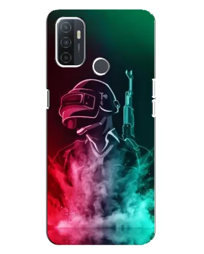 Чохол для OPPO A32 з картинкою «PUBG — вогняний воїн»