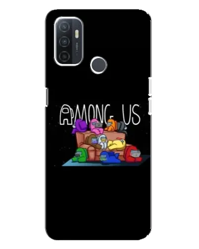 Чохол для OPPO A32 з картинкою «Логотип Among Us»