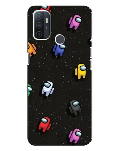 Чохол для OPPO A32 з картинкою «Космічний патерн Among Us»