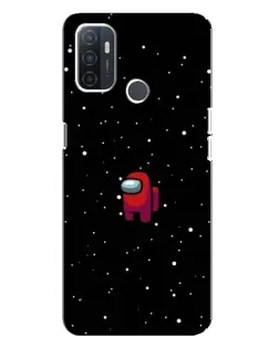 Чохол для OPPO A32 з картинкою «Червоний Among Us»