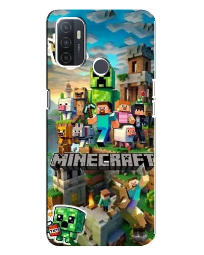 Чохол для OPPO A32 з картинкою «Замок Minecraft»