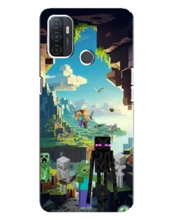 Чохол для OPPO A32 з картинкою «Ендермен у лісі»